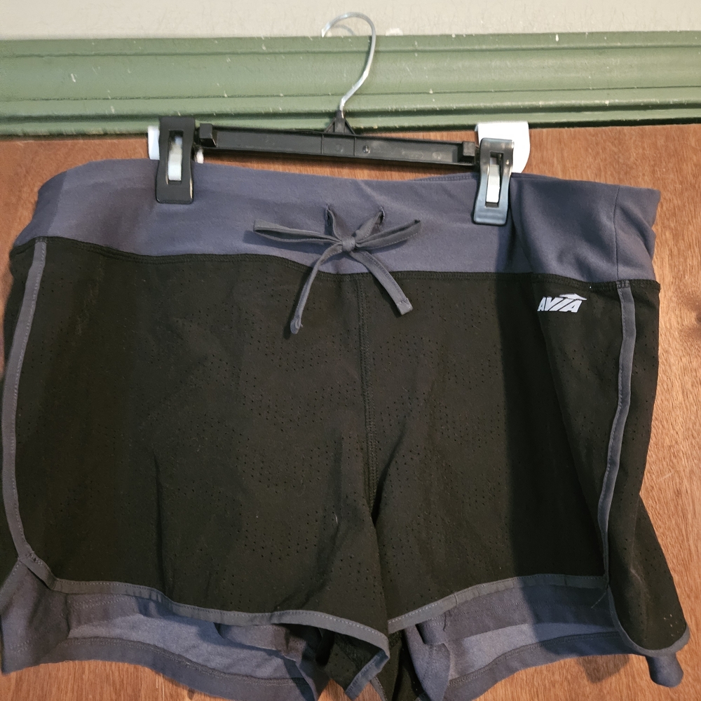Avia Black and Gray Athletic Shorts